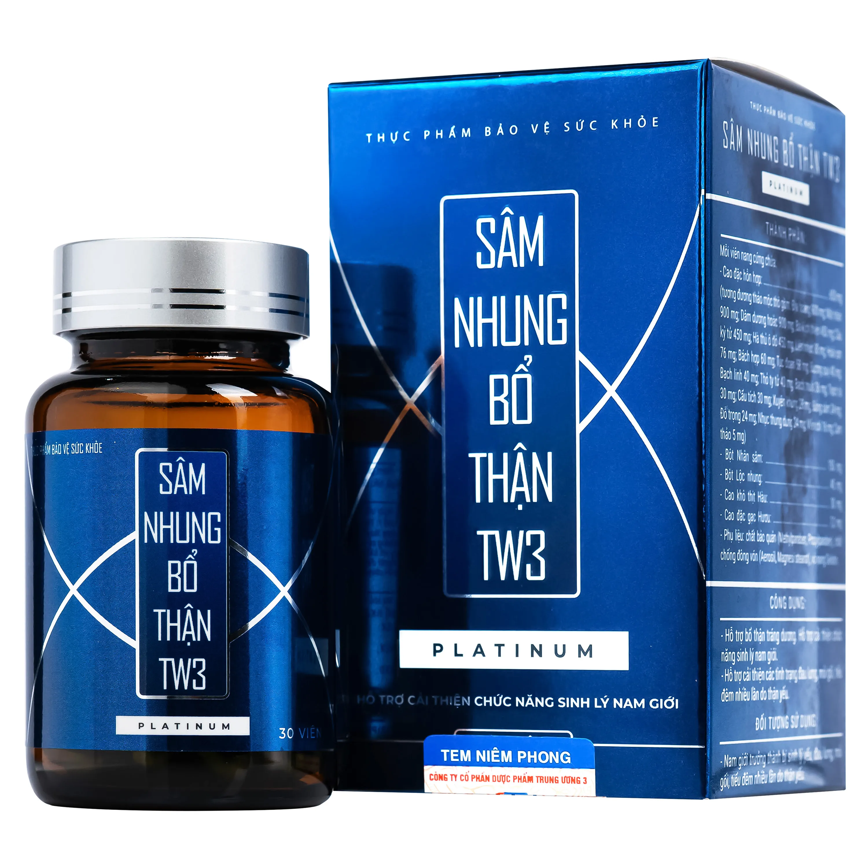 SÂM NHUNG BỔ THẬN TW3 PLATINUM 60V