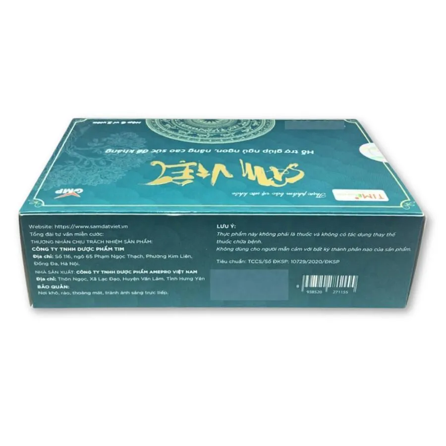 Viên uống Sâm Việt Tim Pharma hỗ trợ sức khoẻ, tăng cường miễn dịch (Hộp 30 viên) 2
