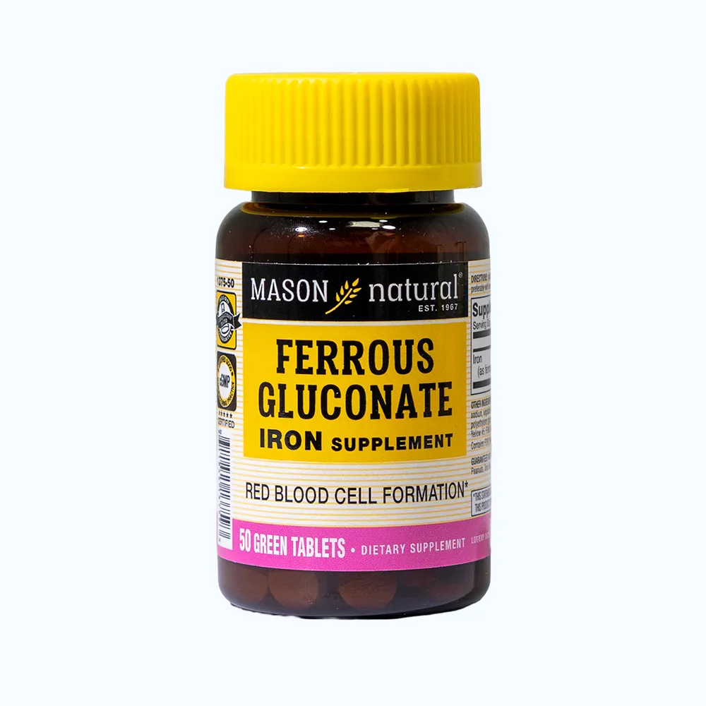 Viên uống Sắt hữu cơ Mason Natural Ferrous Gluconate (Hộp 50 viên) 4
