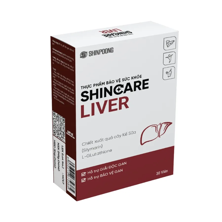 Viên uống Shincare Liver - Hỗ trợ giải độc gan, tăng cường chức năng gan (Hộp 30 viên)