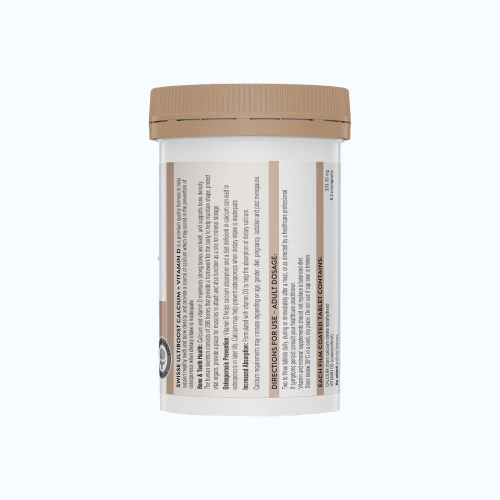 Viên uống Swisse Ultiboost Calcium + Vitamin D hỗ trợ xương (90 viên) 3