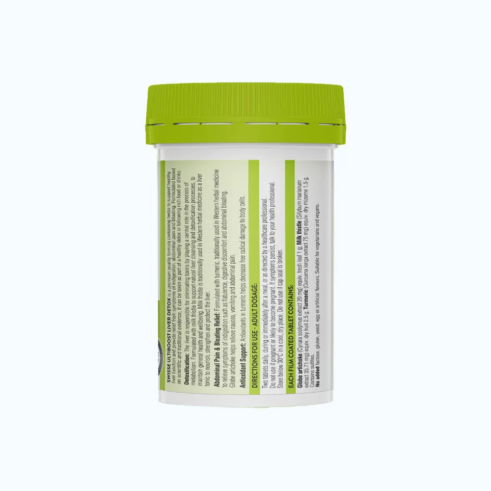Viên uống Swisse Ultiboost Liver Detox hỗ trợ cải thiện chức năng Gan (Hộp 60 viên) 2