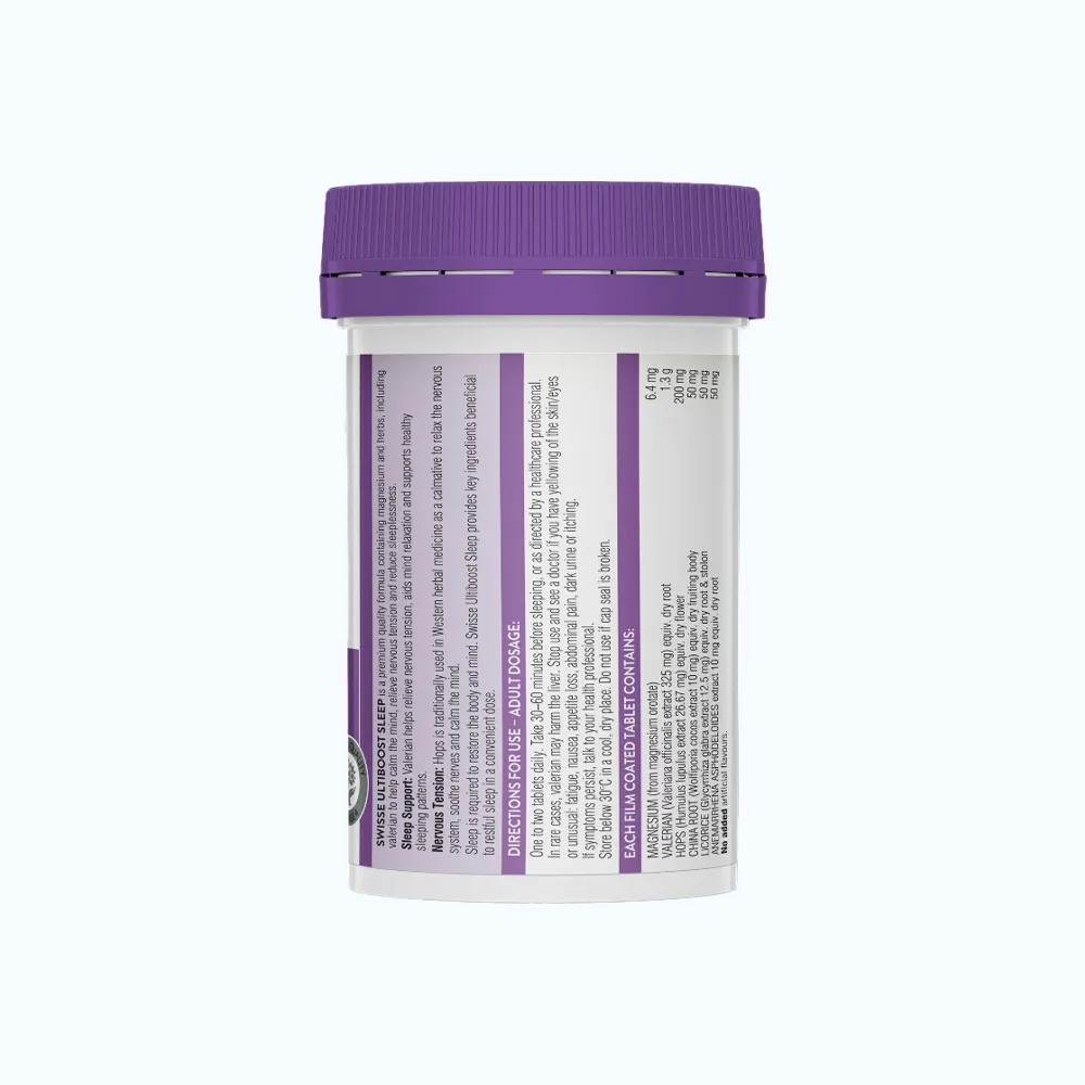 Viên uống SWISSE Ultiboost Sleep Hỗ trợ giấc ngủ, giúp giảm căng thẳng thần kinh (Hộp 60 viên) 2