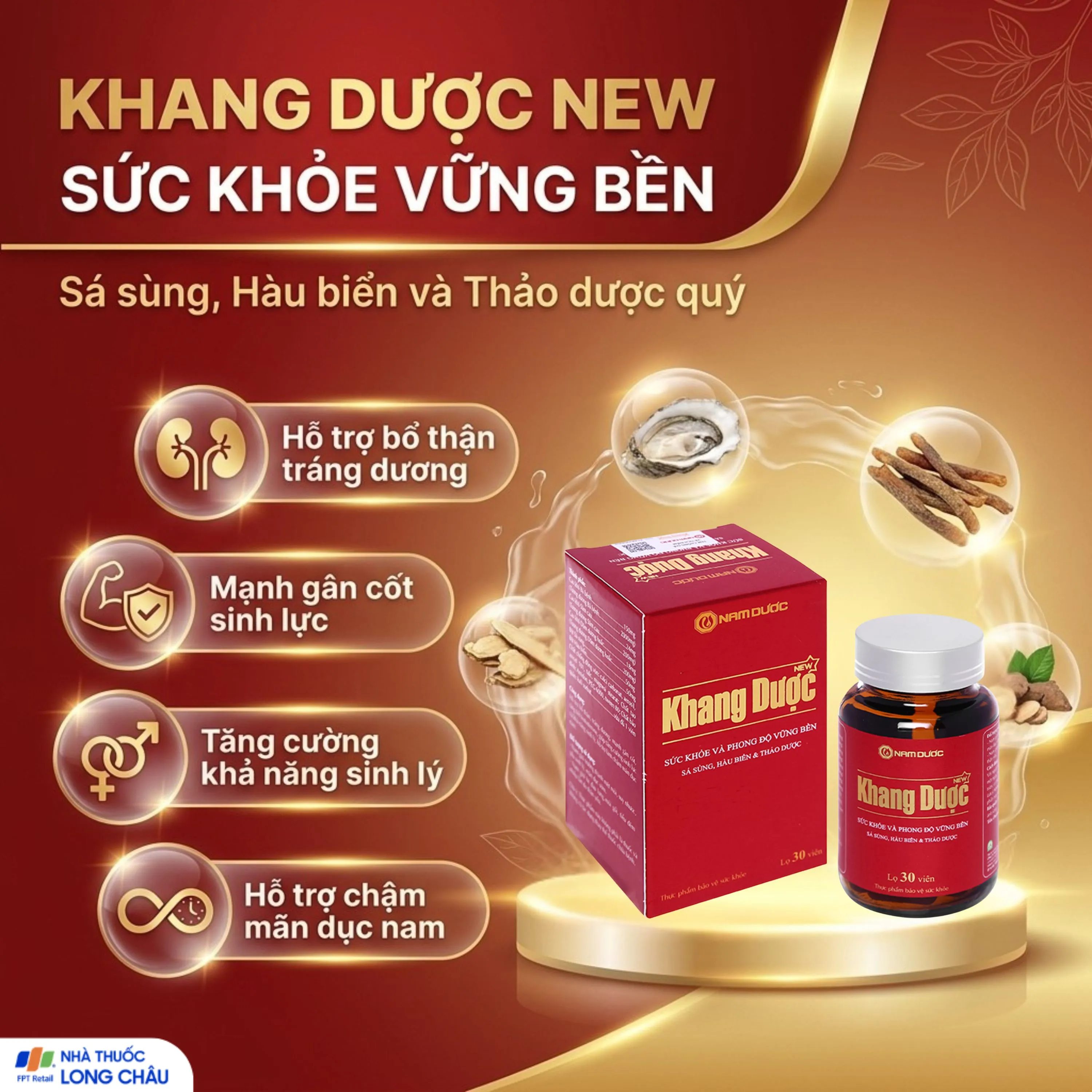 Thực phẩm bảo vệ sức khỏe Khang Dược (30 viên) 2