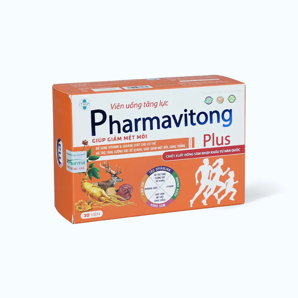 Viên uống tăng lực Pharmavitong Plus (hộp 60 viên) bồi bổ cơ thể 2