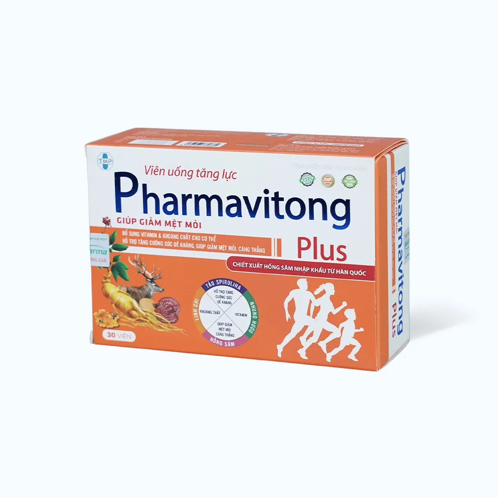 Viên uống tăng lực Pharmavitong Plus (hộp 60 viên) bồi bổ cơ thể 3