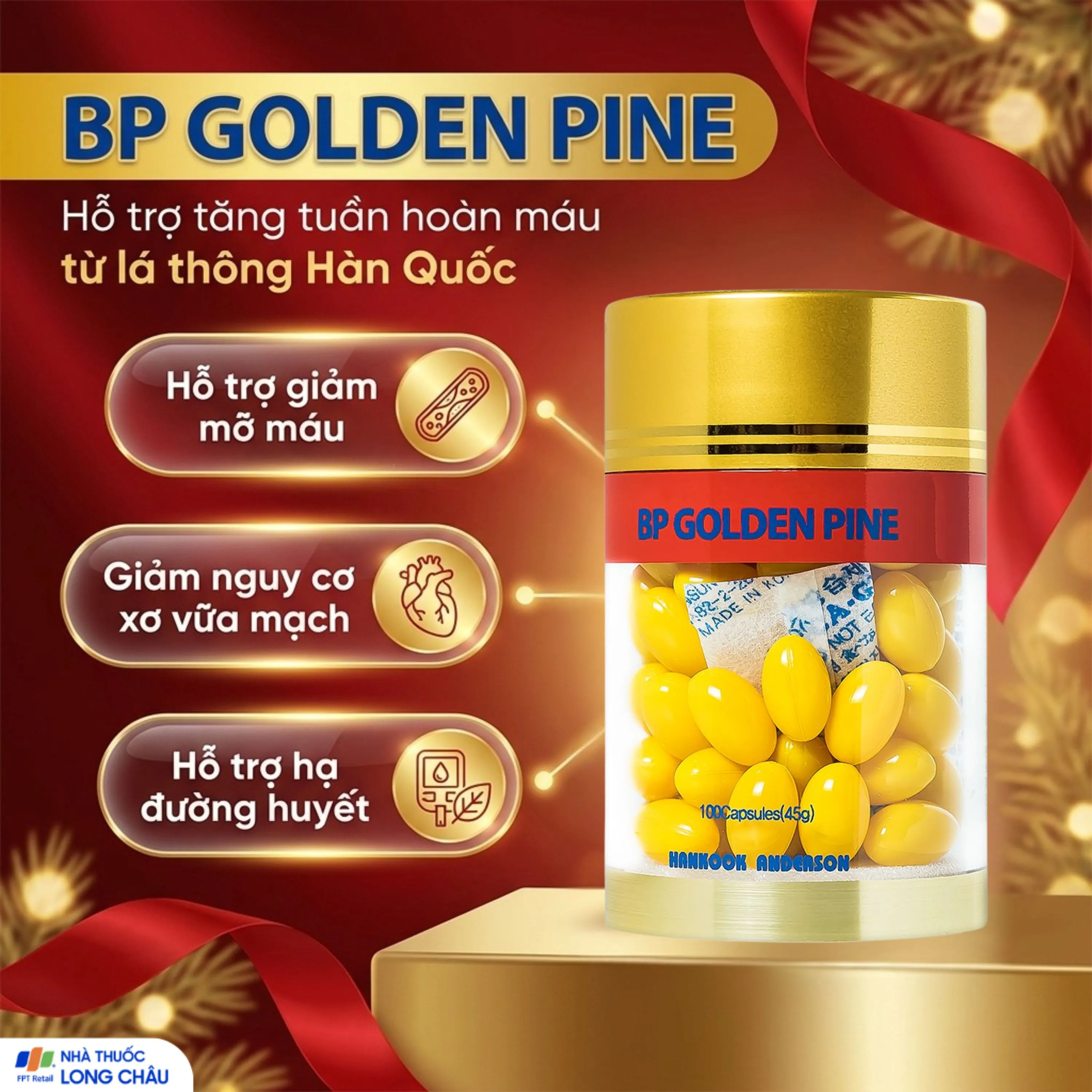 Thực phẩm bảo vệ sức khỏe BP Golden Pine (100 viên) 2