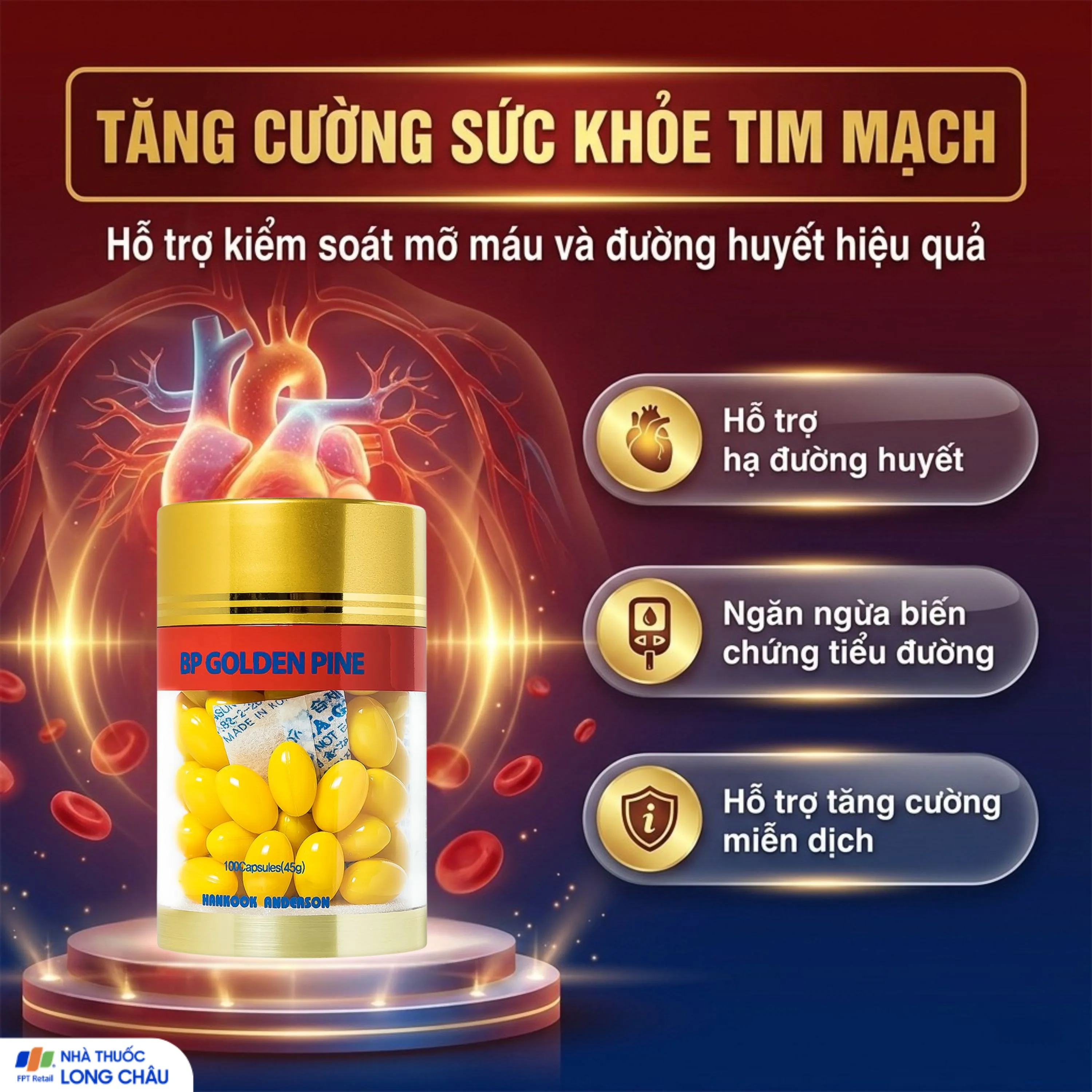 Thực phẩm bảo vệ sức khỏe BP Golden Pine (100 viên) 3
