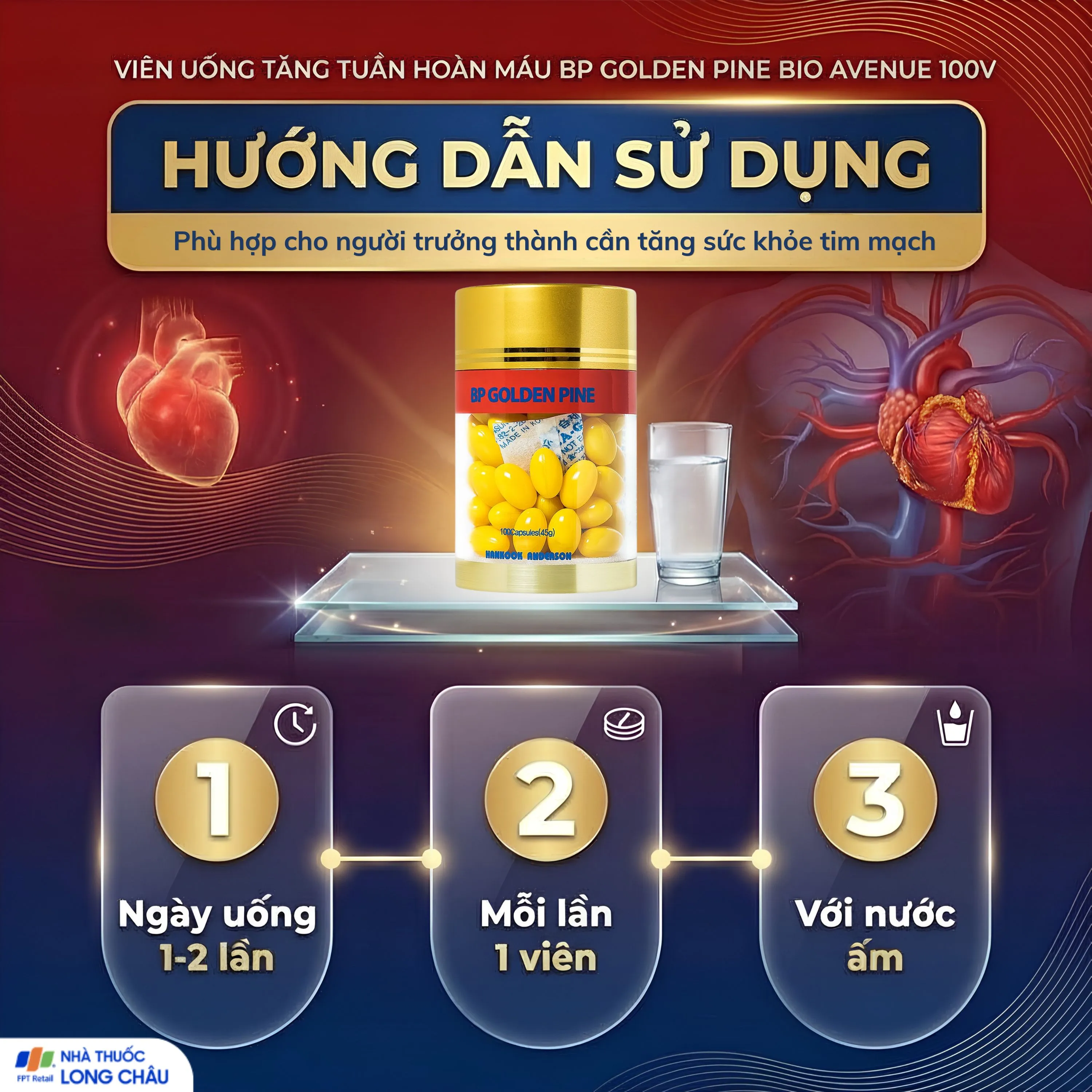 Thực phẩm bảo vệ sức khỏe BP Golden Pine (100 viên) 5