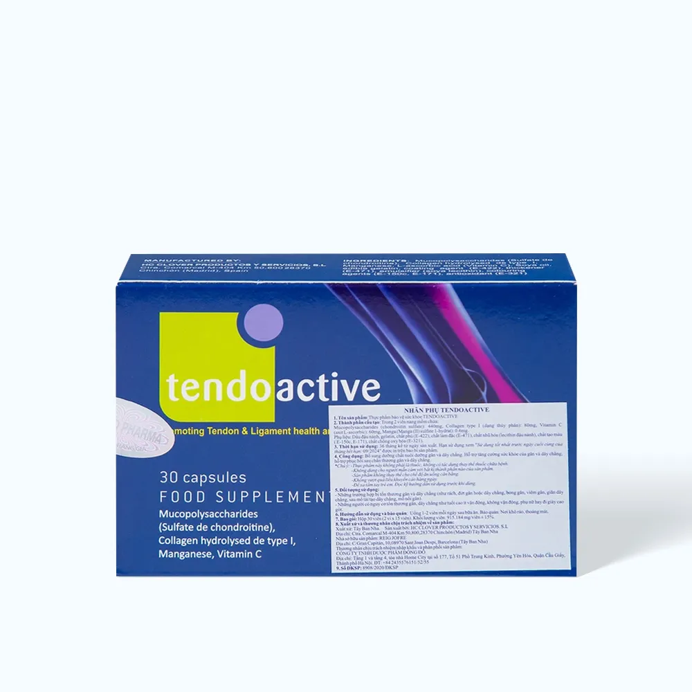 Viên uống Tendoactive Bioiberica nuôi dưỡng gân và dây chằng (Hộp 30 viên) 2