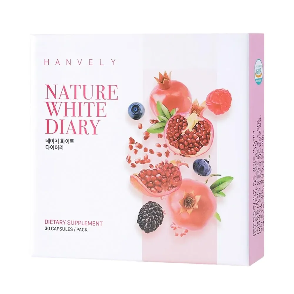 Viên uống trắng da Hàn Quốc Hanvely Nature White Diary (Hộp 3 vỉ x 10 viên)
