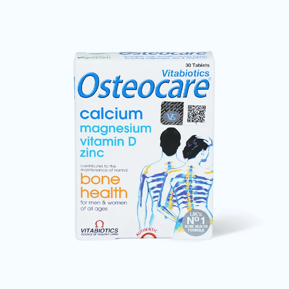 Viên uống Vitabiotics Osteocare (Hộp 30 viên) giúp hỗ trợ xương chắc khỏe 2