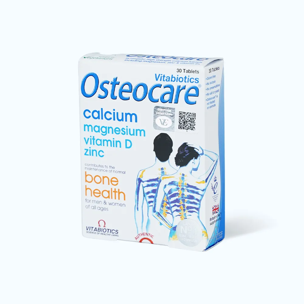 Viên uống Vitabiotics Osteocare (Hộp 30 viên) giúp hỗ trợ xương chắc khỏe 4