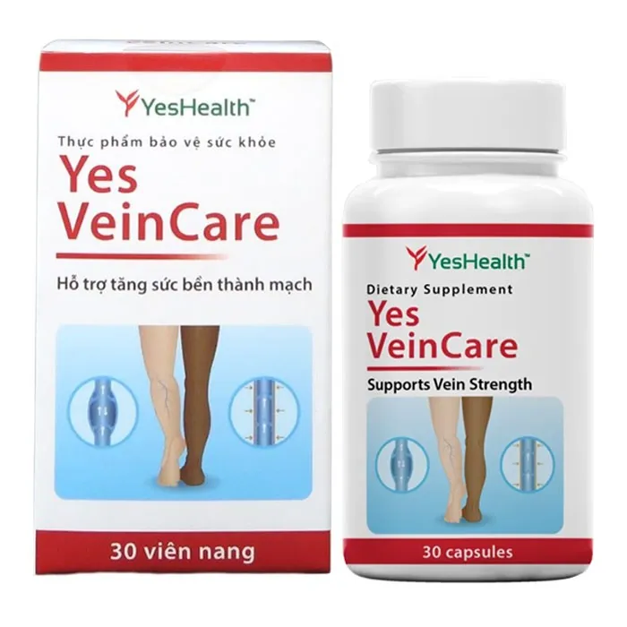 Viên uống Yes VeinCare hỗ trợ tăng sức bền thành mạch (Hộp 30 viên)