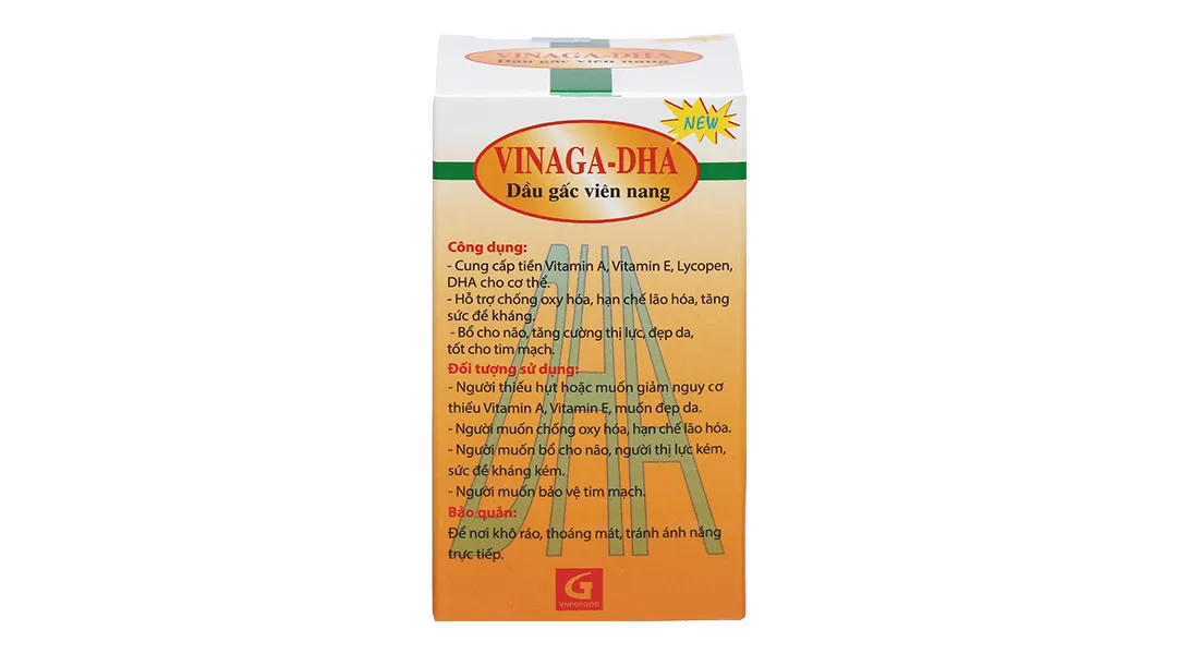 VIÊN UỐNG GIÚP BỔ NÃO DẦU GẤC VIÊN NANG VINAGA - DHA 100V 3