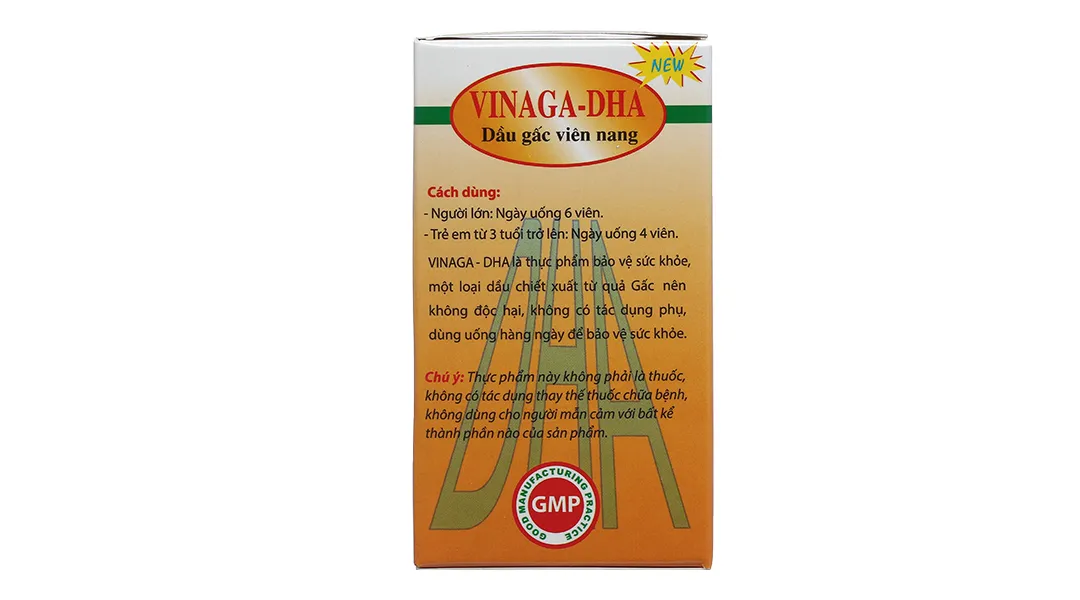 VIÊN UỐNG GIÚP BỔ NÃO DẦU GẤC VIÊN NANG VINAGA - DHA 100V 6