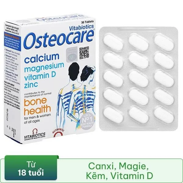 VIÊN UỐNG GIÚP XƯƠNG CHẮC KHỎE OSTEOCARE VITABIOTICS 2X15