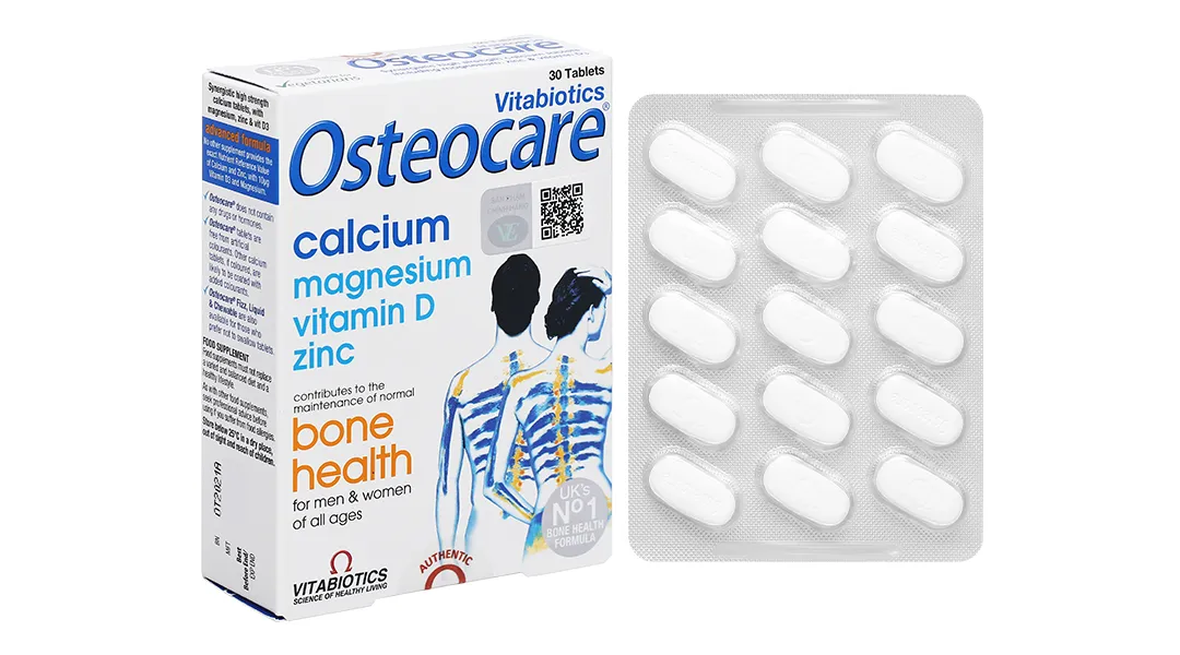 VIÊN UỐNG GIÚP XƯƠNG CHẮC KHỎE OSTEOCARE VITABIOTICS 2X15 2