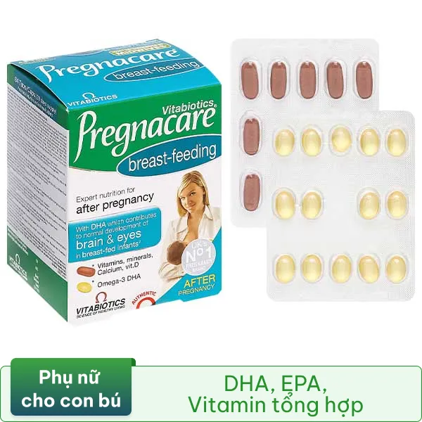 VIÊN UỐNG HỖ TRỢ CHO PHỤ NỮ CHO CON BÚ PREGNACARE BREAST-FEEDING VITABIOTICS 84V