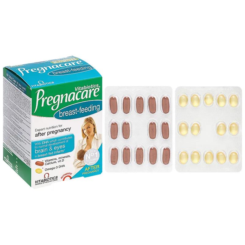 VIÊN UỐNG HỖ TRỢ CHO PHỤ NỮ CHO CON BÚ PREGNACARE BREAST-FEEDING VITABIOTICS 84V 2