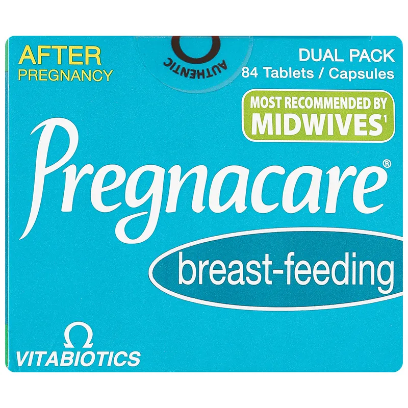 VIÊN UỐNG HỖ TRỢ CHO PHỤ NỮ CHO CON BÚ PREGNACARE BREAST-FEEDING VITABIOTICS 84V 7