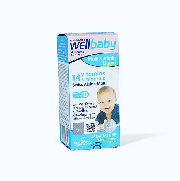 Vitabiotics Wellbaby Multi-vitamin Liquid (Chai 150ml) bổ sung vitamin cho trẻ 2