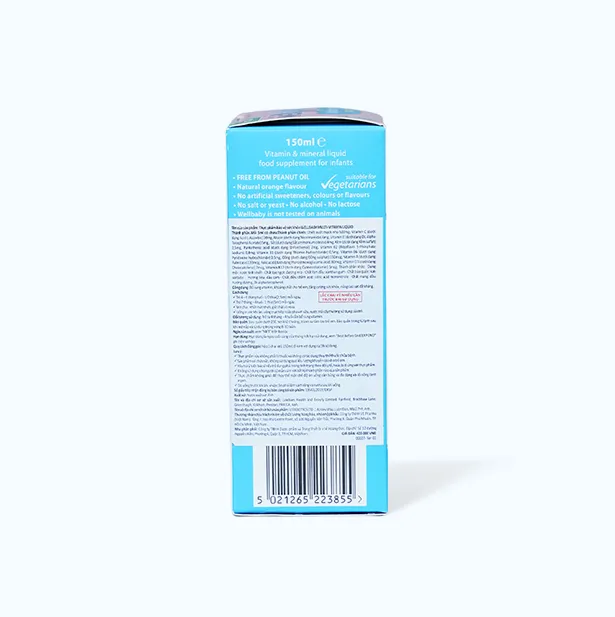 Vitabiotics Wellbaby Multi-vitamin Liquid (Chai 150ml) bổ sung vitamin cho trẻ 4