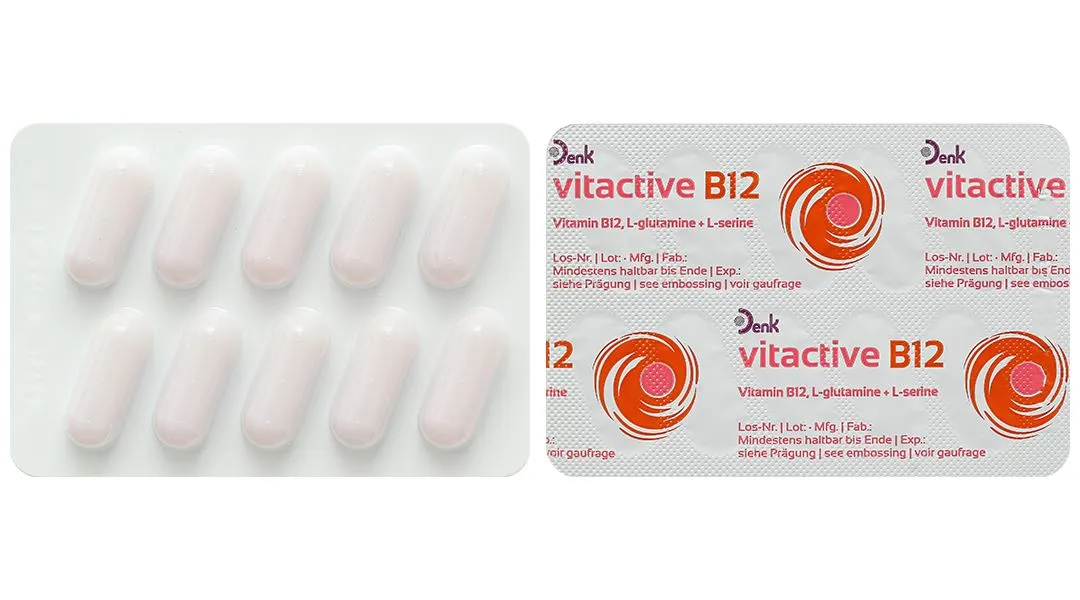 Vitactive B12 Denk hỗ trợ giảm mệt mỏi hộp 30 viên 10