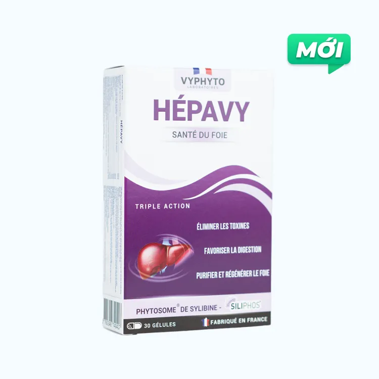 VYPHYTO HEPAVY Hỗ Trợ Cải Thiện Chức Năng Gan (Hộp 30 Viên)