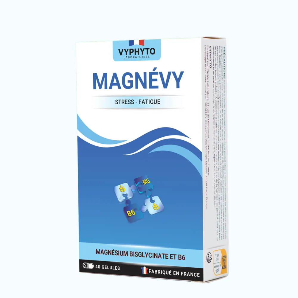 VYPHYTO MAGNEVY Bổ Sung Magnesium Bisglycinate Và B6 (Hộp 40 Viên) 3