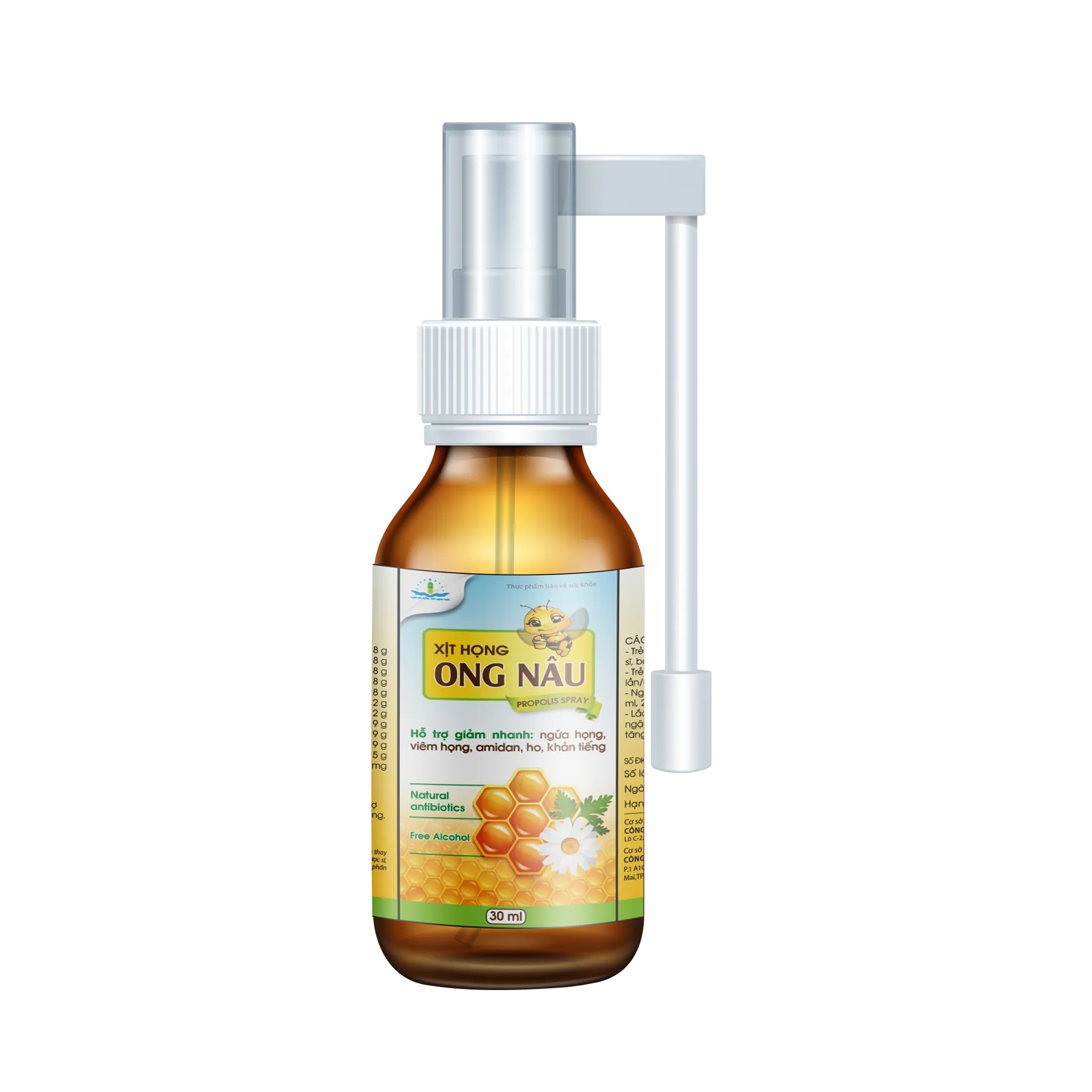 Xịt họng Ong Nâu giúp giảm ho, đau họng (Chai 30 ml) 2